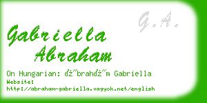 gabriella abraham business card